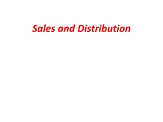 Understanding Sales and Distribution Strategies in Marketing