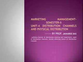 Distribution Channels in Marketing Management