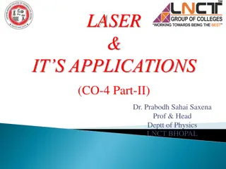 Laser Technology and Its Applications