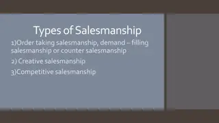 Types of Salesmanship