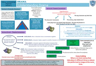 Theater Conventions and Characterization in Drama
