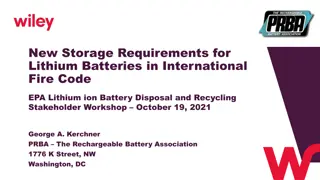 New Storage Requirements for Lithium Batteries in International Fire Code