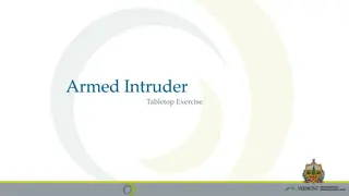 Armed Intruder Tabletop Exercise - Preparedness and Coordination