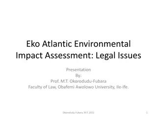 Eko Atlantic Environmental Impact Assessment and Legal Issues Presentation