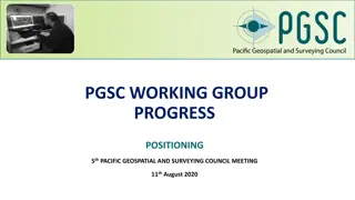 Progress Update and Activities of PGSC Working Group