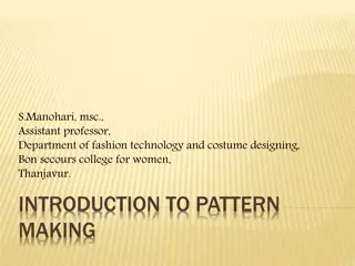 Introduction to Pattern Making in the Fashion Industry