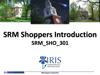 Streamlining University Procurement with SRM: Training and Utilization