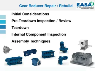 Gear Reducer Repair and Rebuild Initial Considerations