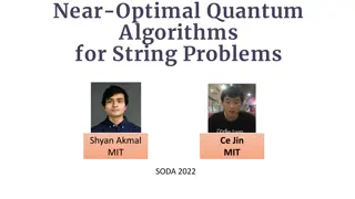 Near-Optimal Quantum Algorithms for String Problems