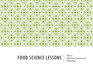 Exploring Food Science and Technology Learning Opportunities