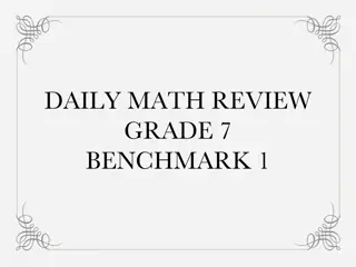 Grade 7 Math Daily Review Week 1 Highlights