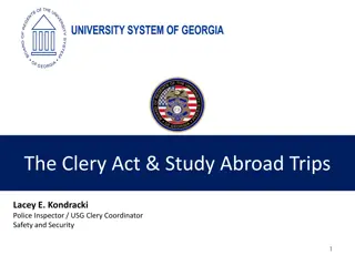 The Clery Act for Study Abroad Trips