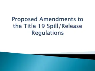 Proposed Amendments for Hazardous Material Release Reporting Regulations