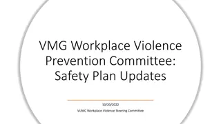 Workplace Violence Prevention Efforts Update - VMG Committee Safety Plan