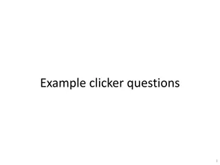 Physics Clicker Questions and Graphs