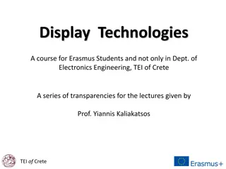 Display Technologies: A Course Overview at TEI of Crete