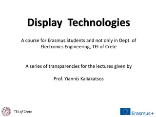 Exploring Display Technologies: A Course Overview at TEI of Crete