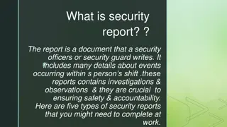 Understanding Security Reports and Hospital Security Services