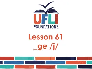 Lesson 61: Pronunciation of 