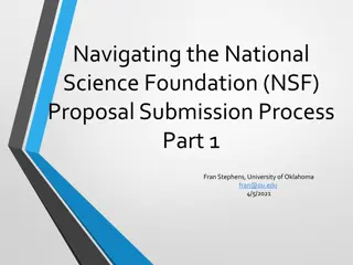 Navigating NSF Proposal Submission Process