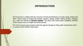 Marine Hull Insurance for Vessels