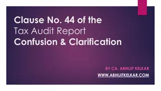 Understanding Clause 44 of Tax Audit Report with CA Abhijit Kelkar