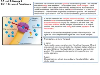 Active Transport and Osmosis in Biology