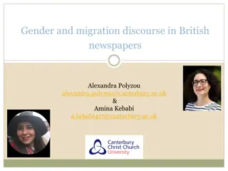 Gender and Migration Discourse in British Newspapers Study