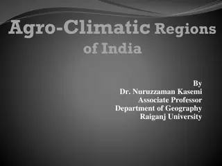 Agro-Climatic Regions of India: Overview and Objectives