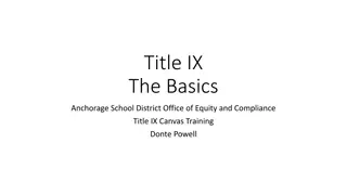 Understanding Title IX in Education: Basics and Regulations