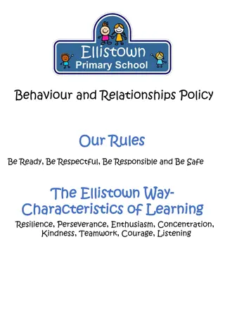 Behavior and Relationships Policy at Ellistown Primary School