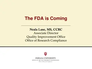 The FDA Audit Process in Research Compliance