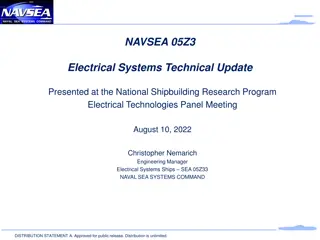 NAVSEA.05Z Electrical Systems Technical Update - NSRP Initiatives and Priorities