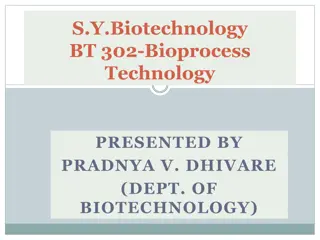 Bioprocess Technology and its Applications