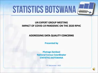 Impact of COVID-19 Pandemic on Botswana's 2022 Population and Housing Census: Addressing Data Quality Concerns