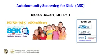 Autoimmunity Screening for Kids (ASK) Study Findings in Colorado Population