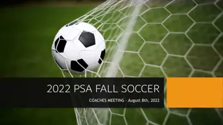 PSA Fall 2022 Soccer Coaches Meeting Information