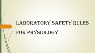 Laboratory Safety Rules for Physiology