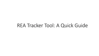 Introduction to REA Tracker Tool in Department of Defense