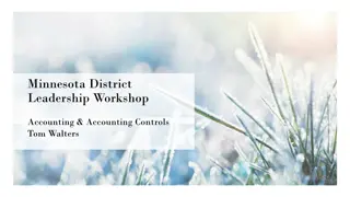 Accounting & Accounting Controls Workshop with Tom Walters