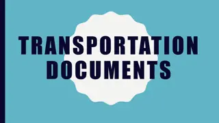 Transportation Documents in International Trade