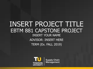 EBTM 881 Capstone Project - Data Analysis and Recommendations