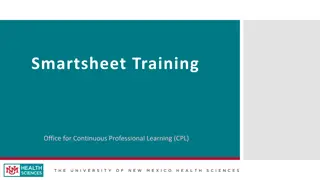 Continuous Professional Learning with Smartsheet Training Office for CPL