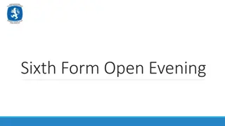 Sixth Form Open Evening and Options Selection Guidelines