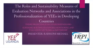 Enhancing Professionalization of YEEs in Developing Countries through Evaluation Networks and Associations