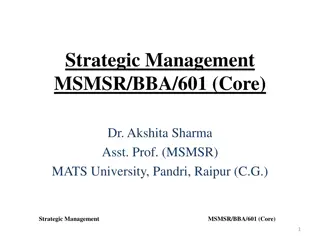 Understanding Strategic Management in Business