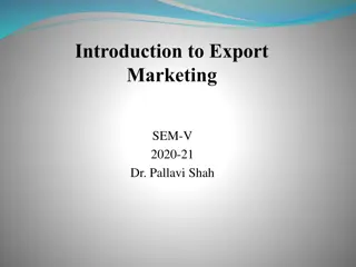 Essentials of Export Marketing: Syllabus, Concepts, and Incentives