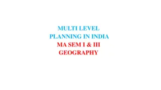 Evolution of Multi-Level Planning in India