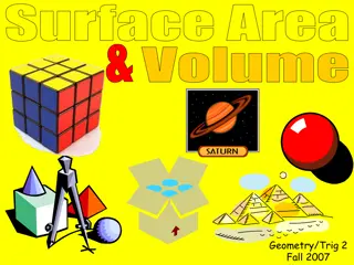 Surface Area and Volume in Geometry