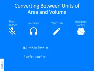 Converting Between Units of Area and Volume: Intelligent Practice